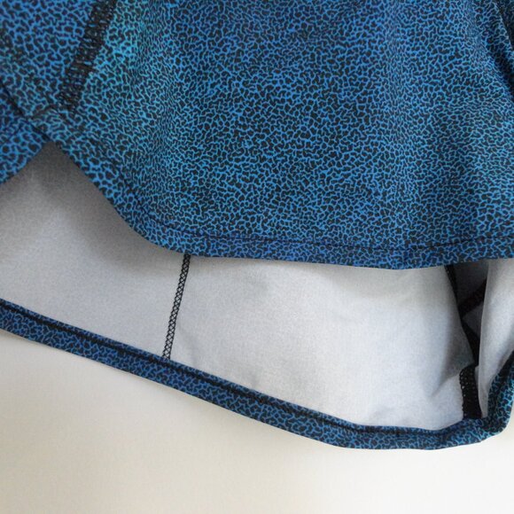 NWT LULULEMON SNAM/BLK Blue Black 4 Way Stretch Run Speed Shorts 10 - Picture 3 of 7